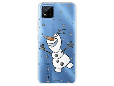 Funda Para Realme 8I Oficial De Disney Olaf Transparente - Frozen