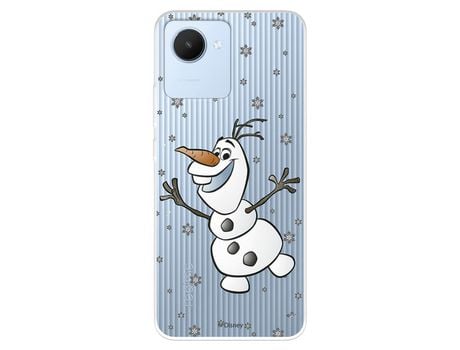 Funda Para Realme C30 Oficial De Disney Olaf Transparente - Frozen