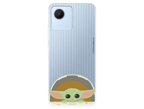 Funda Para Realme C30 Oficial De Star Wars Baby Yoda Sonrisas - The Mandalorian