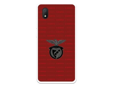 Funda Para Alcatel 1B 2020 Del Escudo Fondo Granate - Licencia Oficial Benfica