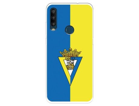 Funda Para Alcatel 1Se 2020 Del Cádiz Cf Escudo Fondo Bicolor - Licencia Oficial Cádiz Cf