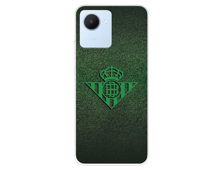 Funda Para Realme C30 Del Real Betis Balompié Escudo Verde Fondo Trama - Licencia Oficial Real Betis Balompié