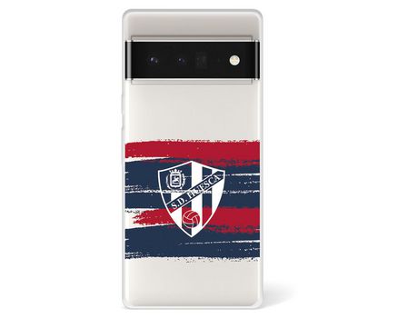 Funda Para Google Pixel 6 Pro Del Huesca Rayas Transparente - Licencia Oficial Sd Huesca