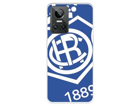 Funda Para Realme Gt Neo 3 Del Recreativo De Huelva Escudo Fondo Azul - Licencia Oficial Recreativo De Huelva