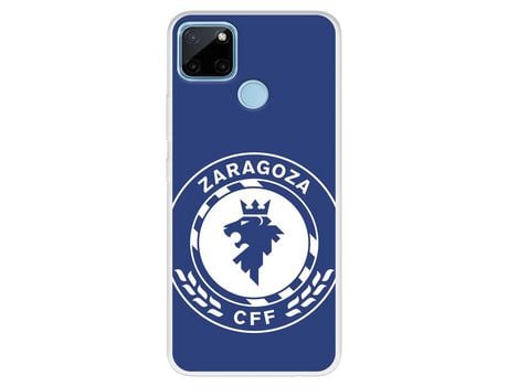 Funda Para Realme C21Y Del Zaragoza Cf Femenino Escudo Grande Fondo Azul - Licencia Oficial Zaragoza Cf Femenino