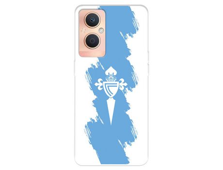 Funda Para Oppo A96 5G Del Rc Celta Escudo Trazo Azul - Licencia Oficial Rc Celta