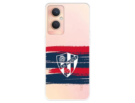 Funda Para Oppo A96 5G Del Sd Huesca Rayas Transparente - Licencia Oficial Sd Huesca