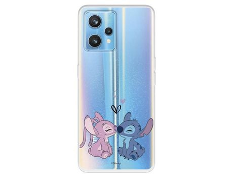 Funda Para Realme 9 Pro+ Oficial De Disney Angel & Stitch Beso - Lilo & Stitch