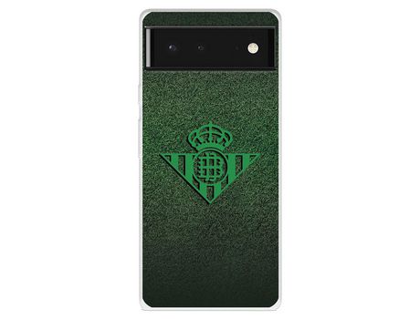 Funda Para Google Pixel 6 Del Betis Escudo Verde Fondo Trama - Licencia Oficial Real Betis Balompié