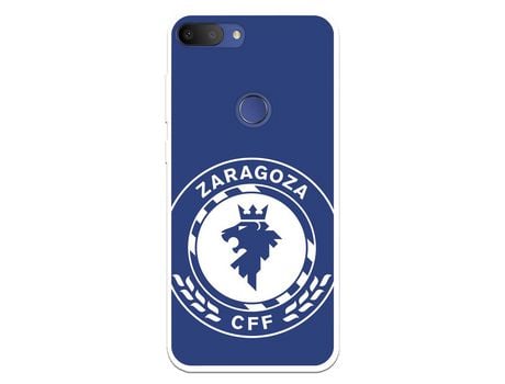 Funda Para Alcatel 1S 2019 Del Zaragoza Cf Femenino Escudo Grande Fondo Azul - Licencia Oficial Zaragoza Cf Femenino