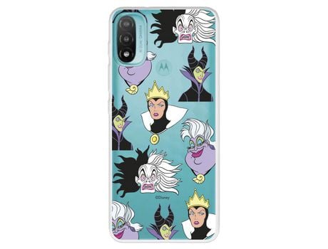 Funda Para Motorola Moto E40 Oficial De Disney Villanas Patrón - Villanas Disney