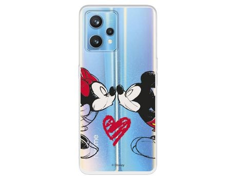 Funda Para Realme 9 Pro+ Oficial De Disney Mickey Y Minnie Beso - Clásicos Disney