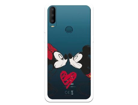 Funda Para Alcatel 1S 2020 Oficial De Disney Mickey Y Minnie Beso - Clásicos Disney