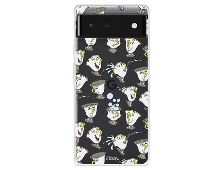 Funda Para Google Pixel 6 Oficial De Disney Chip Potts Siluetas - La Bella Y La Bestia