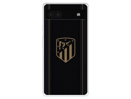 Funda Para Google Pixel 6A Del Atlético De Madrid Escudo Dorado Fondo Negro - Licencia Oficial Atlético De Madrid