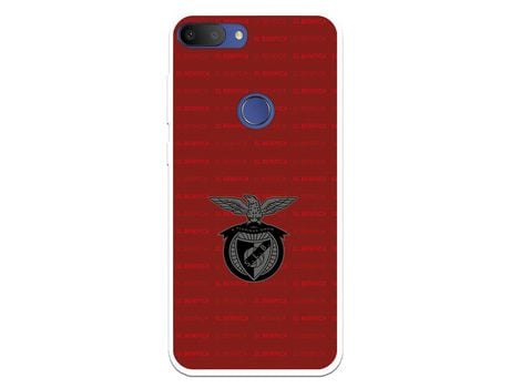 Funda Para Alcatel 1S 2019 Del Escudo Fondo Granate - Licencia Oficial Benfica