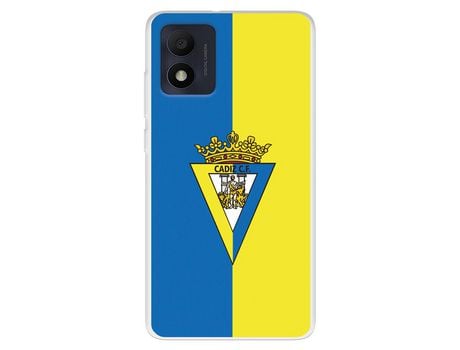 Funda Para Alcatel 1B 2022 Del Cádiz Cf Escudo Fondo Bicolor - Licencia Oficial Cádiz Cf