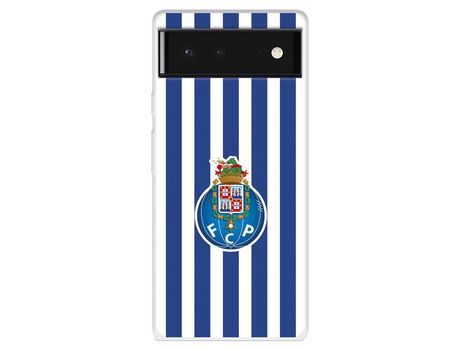 Funda Para Google Pixel 6 Del Fútbol Club Oporto Escudo Rayas - Licencia Oficial Fútbol Club Oporto