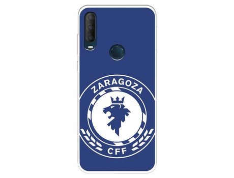 Funda Para Alcatel 1S 2020 Del Zaragoza Cf Femenino Escudo Grande Fondo Azul - Licencia Oficial Zaragoza Cf Femenino