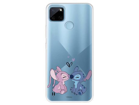 Funda para Realme X2 Pro Oficial de Disney Angel & Stitch Beso