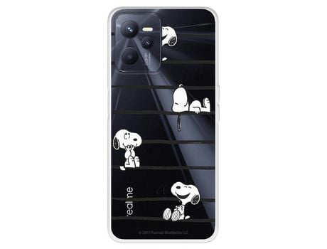 Funda Para Realme C35 Oficial De Peanuts Snoopy Rayas - Snoopy