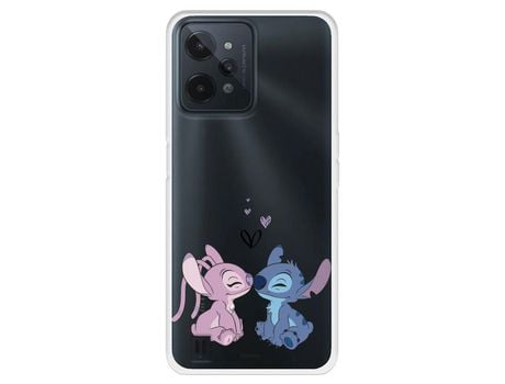 Funda Para Realme C31 Oficial De Disney Angel & Stitch Beso - Lilo & Stitch