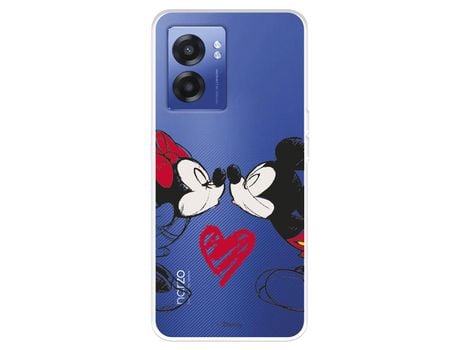 Funda Para Realme Narzo 50 5G Oficial De Disney Mickey Y Minnie Beso - Clásicos Disney