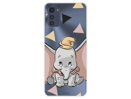 Funda Para Motorola Moto E32 Oficial De Disney Dumbo Silueta Transparente - Dumbo