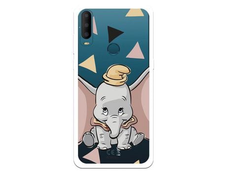 Funda Para Alcatel 1B 2020 Oficial De Disney Dumbo Silueta Transparente - Dumbo