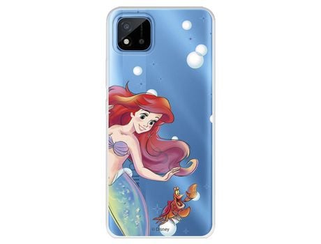 Funda Para Realme 8I Oficial De Disney Ariel Y Sebastián Burbujas - La Sirenita