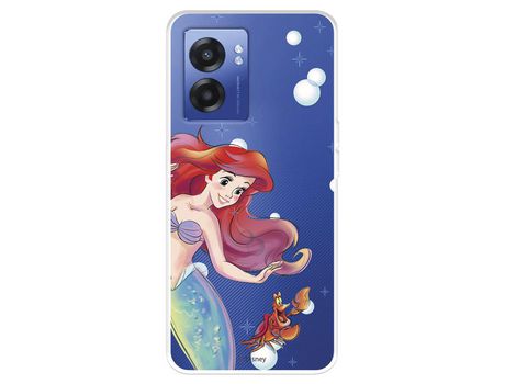 Funda Para Realme Narzo 50 5G Oficial De Disney Ariel Y Sebastián Burbujas - La Sirenita