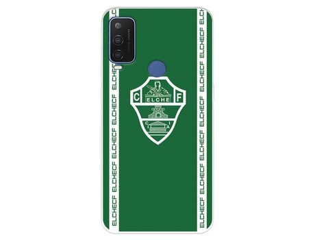 Funda Para Alcatel 1 L Pro Del Elche Cf Escudo Fondo Verde - Licencia Oficial Elche Cf