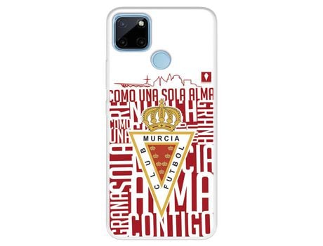 Funda Para Realme C21Y Del Real Murcia Escudo Fondo Blanco - Licencia Oficial Real Murcia