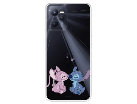 Funda Para Realme C35 Oficial De Disney Angel & Stitch Beso - Lilo & Stitch