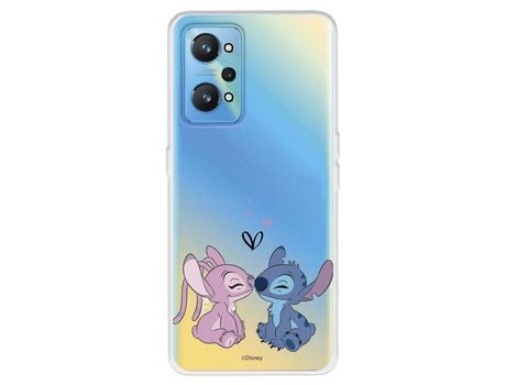 Funda Para Realme Gt Neo 2 Oficial De Disney Angel & Stitch Beso - Lilo & Stitch