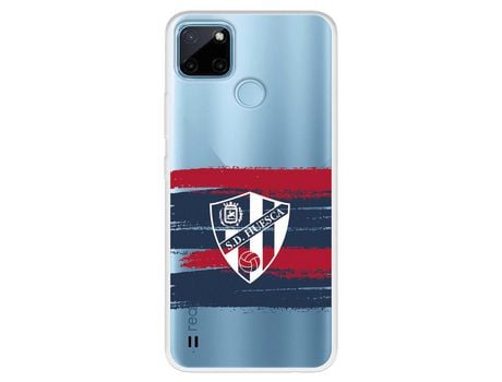 Funda Para Realme C21Y Del Huesca Rayas Transparente - Licencia Oficial Sd Huesca