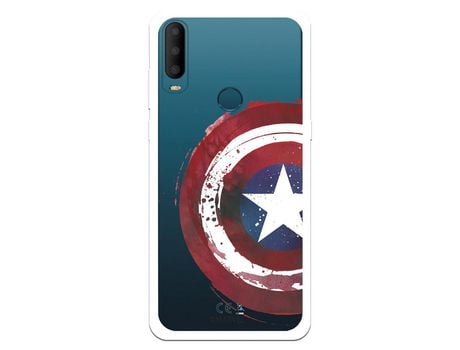 Funda Para Alcatel 1S 2020 Oficial De Marvel Capitán América Escudo Transparente - Marvel