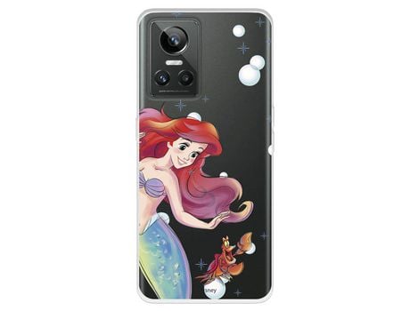 Funda Para Realme Gt Neo 3 Oficial De Disney Ariel Y Sebastián Burbujas - La Sirenita