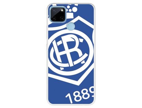 Funda Para Realme C21Y Del Recre Escudo Fondo Azul - Licencia Oficial Real Club Recreativo De Huelva