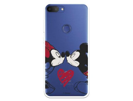 Funda Para Alcatel 1S 2019 Oficial De Disney Mickey Y Minnie Beso - Clásicos Disney