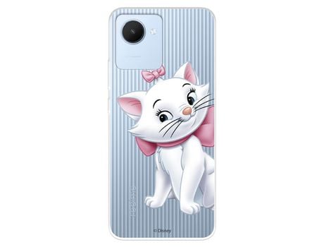 Funda Para Realme C30 Oficial De Disney Marie Silueta - Los Aristogatos