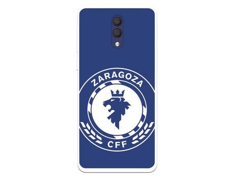 Funda Para Alcatel 1X 2019 Del Zaragoza Cf Femenino Escudo Grande Fondo Azul - Licencia Oficial Zaragoza Cf Femenino