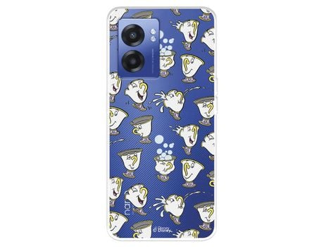 Funda Para Realme Narzo 50 5G Oficial De Disney Chip Potts Siluetas - La Bella Y La Bestia