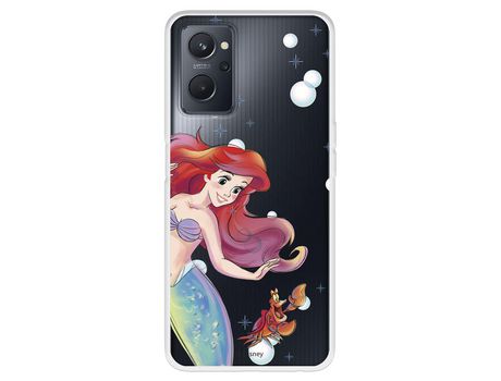 Funda Para Oppo A76 Oficial De Disney Ariel Y Sebastián Burbujas - La Sirenita