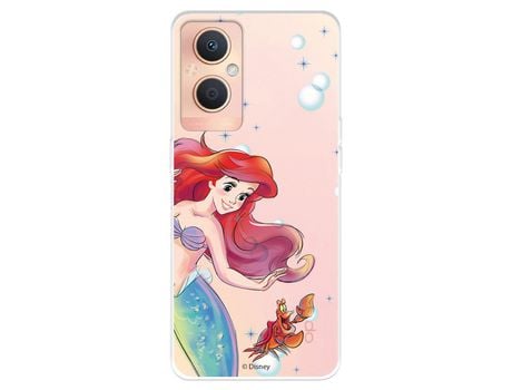 Funda Para Oppo A96 5G Oficial De Disney Ariel Y Sebastián Burbujas - La Sirenita