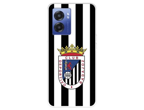 Funda Para Realme Narzo 50 5G Del Club Deportivo Badajoz Escudo Blanquinegro - Licencia Oficial Club Deportivo Badajoz