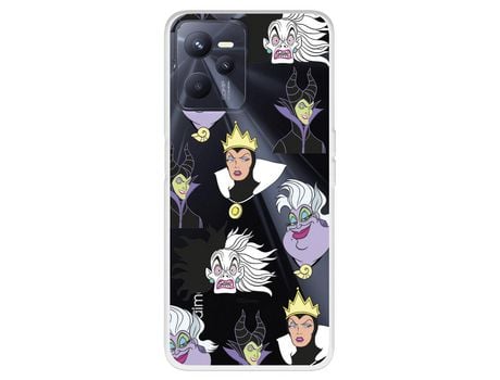 Funda Para Realme C35 Oficial De Disney Villanas Patrón - Villanas Disney