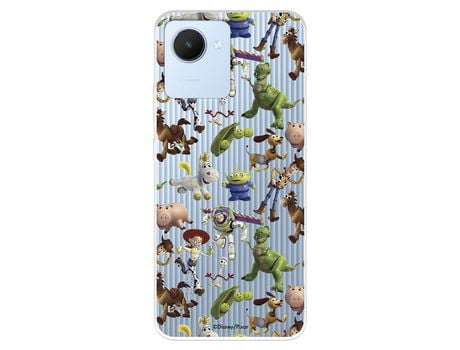 Funda Para Realme C30 Oficial De Disney Muñecos Toy Story Siluetas - Toy Story