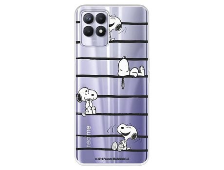 Funda Para Realme C11 2021 Oficial De Peanuts Snoopy Rayas - Snoopy