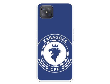 Funda Para Oppo A92S Del Zaragoza Cf Femenino Escudo Grande Fondo Azul - Licencia Oficial Zaragoza Cf Femenino